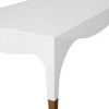 Product Image 2 for Tapered Leg Coffee Table With Antique Brass Foot Caps from Worlds Away