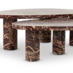 Product Image 10 for Zion Merlot Marble Coffee Table Set from Four Hands