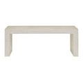 Flat top view of bench surface showcasing smooth terrazzo material and speckled finish