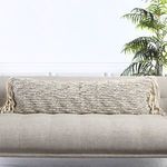 Product Image 10 for Artos Textured Gray/ Cream Lumbar Pillow from Jaipur 
