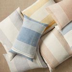 Product Image 4 for Carinda Indoor/ Outdoor Blue/ Ivory Striped Lumbar Pillow from Jaipur 