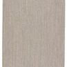 Rectangular indoor/outdoor rug in solid taupe and cream with a subtle heathered woven texture