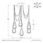 Product Image 13 for Ova Multi-Drop Chandelier from Arteriors