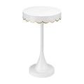 Product Image 3 for Enid White Accent Table from Currey & Company