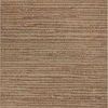 Merrick Oatmeal / Multi Rug with warm rust linear pattern and textured polypropylene fibers