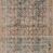 Narrow runner layout of Loren Rug showing elongated vintage geometric design in charcoal and soft reds