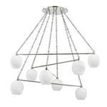 Product Image 1 for Asbury Park 8-Light Chandelier - Polished Nickel from Hudson Valley
