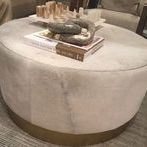 Product Image 5 for Jordan Frosted Hide Leather Ottoman from Alder & Tweed