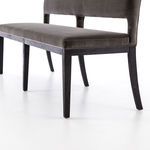 Product Image 9 for Sara Dining Bench Washed Velvet Grey from Four Hands