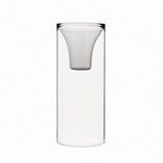 Product Image 1 for Glass Clear & Gray Candle Holder from BIDKHome