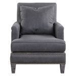 Product Image 1 for Uttermost Connolly Charcoal Armchair from Uttermost