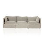 Product Image 4 for Andre Slipcover 3-Piece Sectional - Broadway Stone from Four Hands