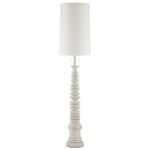 Product Image 4 for Malayan White Floor Lamp from Currey & Company