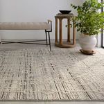 Product Image 6 for Caiya Modern Trellis Cream/ Gray Rug - 18" Swatch from Jaipur 