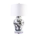 Product Image 2 for Bw Porcelain Magpie On Plum Treetop Temple Jar Lamp from Legend of Asia