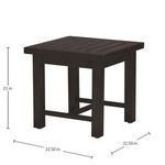 Product Image 11 for Club Aluminum Mahogany End Table from Summer Classics