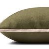 Side profile showing pillow's thickness and flange edge detail
