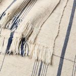 Product Image 2 for Neem X Dawsel Handmade Striped Cream / Navy Throw from Jaipur 
