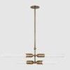 Darby Chandelier suspended against light gray background showing full fixture and ceiling mount