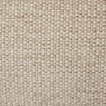 Close-up of curved seam detail on rounded backrest cushion’s fabric
