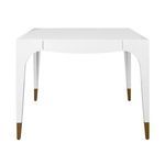 Product Image 7 for Square Tapered Leg Two Drawer Game Table With Antique Brass Foot Caps from Worlds Away