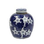 Product Image 4 for Blue & White Tiny Lid Mini Jar Blue Plum Petal from Legend of Asia