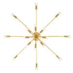 Product Image 7 for Amboy 16-Light Aged Brass Flush Mount Light from Hudson Valley