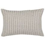 Natural quilt with a neutral palette and waffle-like textured cotton-linen weave