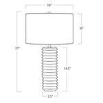 Product Image 6 for Noir Column Natural Stone Travertine Lamp - Large from Regina Andrew Design