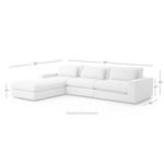 Product Image 9 for Bloor Sofa W Ottoman Kit Essence Natural from Four Hands
