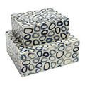 Product Image 1 for Ovoid Box, Set of 2 from Currey & Company