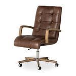 Right-side angle showing smooth curves of seat and back with metal support and wheels.