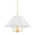 Product Image 1 for Rosanna Scalloped Shade 4-Light Chandelier from Mitzi