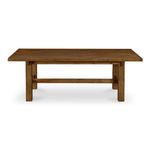 Top-down frontal view showing full width and clean edge of the tabletop