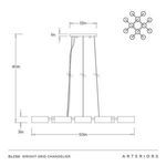 Product Image 9 for Wright Grid Chandelier from Arteriors