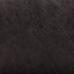 Macro shot of textured black leather surface with natural fine creases and weathered look