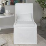 Product Image 2 for Coley Simplistic White Armless Chair from Uttermost