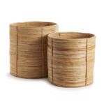 Product Image 1 for Cane Rattan Round Tree Baskets, Set Of 2 from Napa Home And Garden