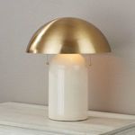Product Image 6 for Gaia 2-Light Antique Brass Dome Table Lamp from Mitzi