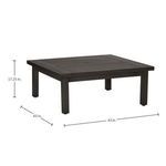 Product Image 6 for Club Aluminum Mahogany Square Coffee Table from Summer Classics