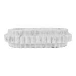 Product Image 1 for Oval Marble Tray With Carved Edges from Worlds Away