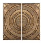 Product Image 1 for Set Of 2 Abstract Metal Wall Panels from Elk Home