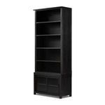 Product Image 15 for Admont Worn Black Veneer Traditional Bookcase from Four Hands