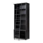 Product Image 17 for Admont Worn Black Veneer Traditional Bookcase with Ladder from Four Hands