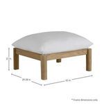 Product Image 4 for Monterey Teak Ottoman from Summer Classics