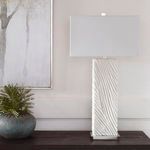 Product Image 8 for Pillar White Marble Table Lamp from Uttermost
