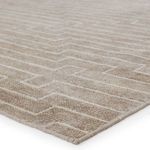 Product Image 6 for Alloy Handmade Striped Light Taupe/ White Rug from Jaipur 