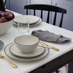 Product Image 3 for Augusta Rim Ceramic Stoneware Bowl, Set of 6 from Costa Nova