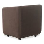 Product Image 5 for Jane Rolling Dining Chair Brown Velvet from Moe's