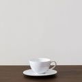 Product Image 5 for Friso Ceramic Stoneware Coffee Cup and Saucer, Set of 6 - White from Costa Nova
